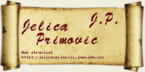 Jelica Primović vizit kartica